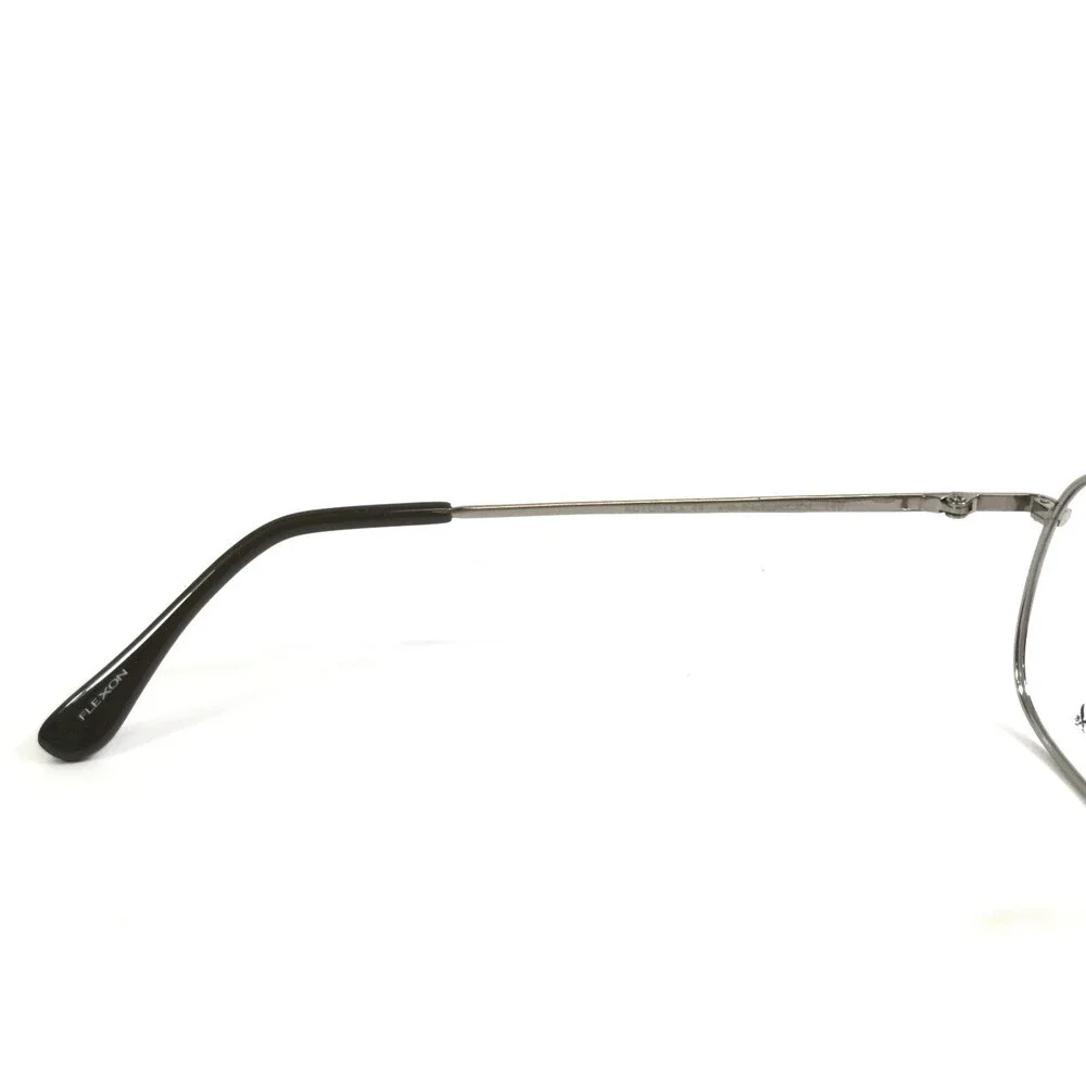 Autoflex Flexon Eyeglasses Frames 44 NATURAL Silver Aviator Wire Rim 55-16-140